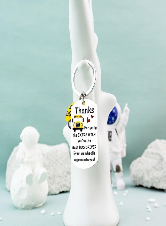 AOBIURV Bus Driver Appreciation Gifts Best Bus Driver Birthday Gifts School Buses Keychain Christmas Gift For Retired Mothers Day Keyring Necklace Buses Drivers Christmas Gift - Image 3